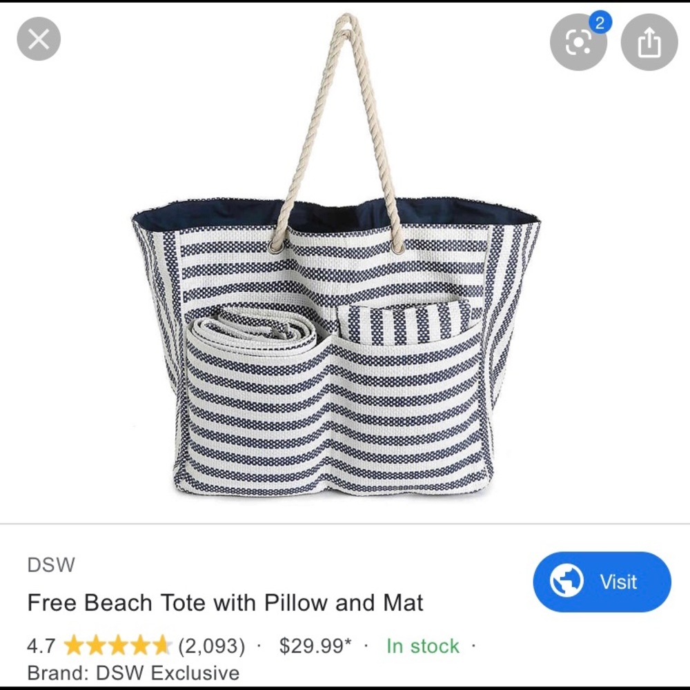 DSW beach tote